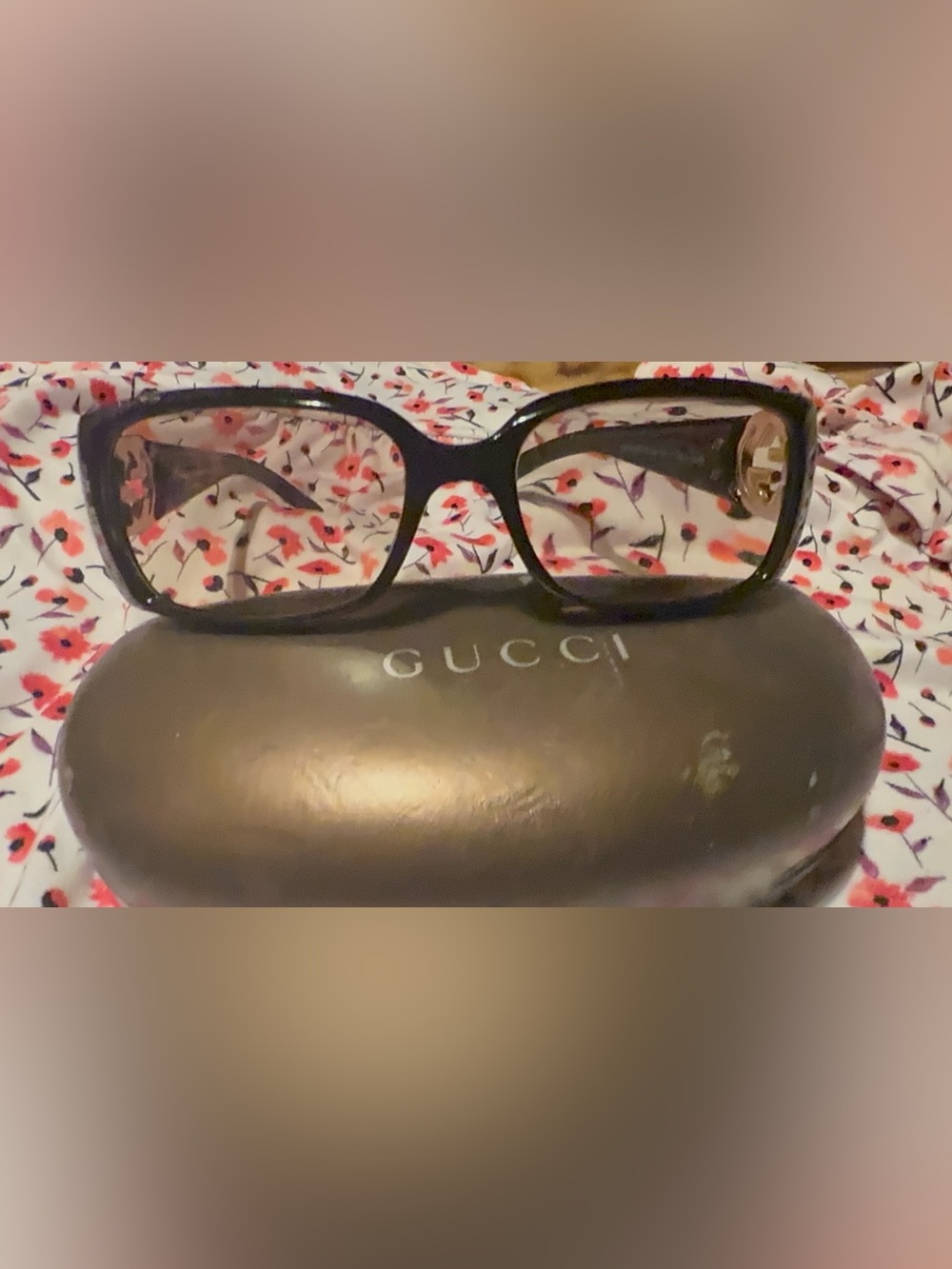 Gucci Dark Brown Square frame you can put own prescripcion Glasses Authentic - Picture 8 of 16